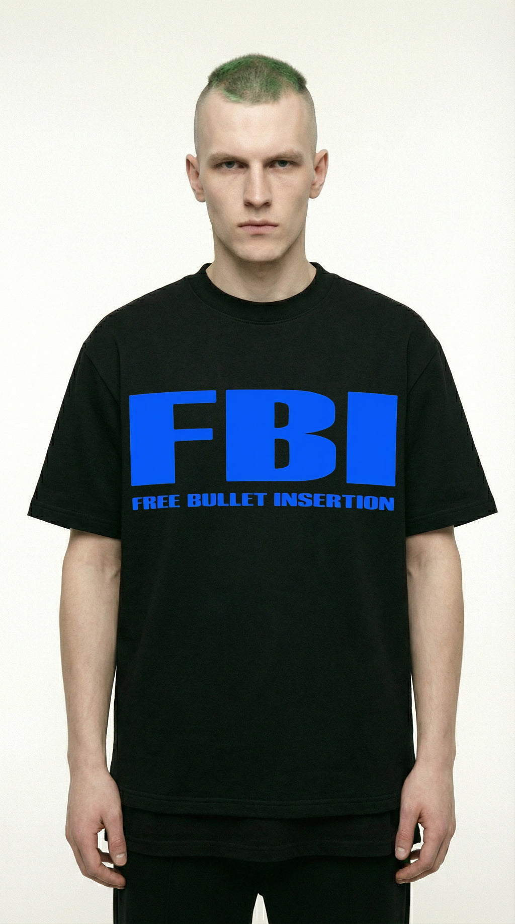 FBI Free Bullet Insertion T-shirt blue